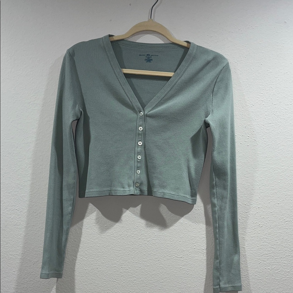 Brandy Melville V-Neck Button-Up top